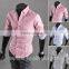 Yiwu factory directly supply hot sale 2016 slim fit long sleeve three colors turkish cotton shirt for men