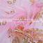 Imitation Silk Scarves & Wraps Rectangle Golden Pink Peacock Fashionable Scarf