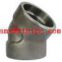 stainless ASTM A182 F317 socket weld 90deg elbow