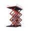 Stationary scissor hydraulic lift platform for material handing and transportation