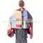 Knitting Pattern Ladies Colorblock Summer Wool Shwal and Scarf