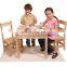 Wooden preschool furniture children art study wooden table and chair