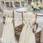 New Arrival Style White Chiffon Wedding Chair Cover Sashes
