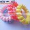 fabric cover with polka dot small size telephone hair band ponytail holder