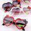 2017 Children's Eyewear Love Heart Girls Sunglasses Summer UV400 Plastic Sun Glasses girl cute sunglass