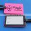embossed logos club lugagge tag hard plastic