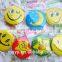 Promotional round safety button badge with plastic clips