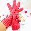 Simple and decent Fashion Ladies warm studs leather driving gloves