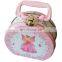 Cute new design cute metal lunch box with plastic handle for children