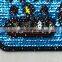 Blue color camera design sequin patches for blouses