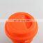 Wholesale 12OZ plastic insulation handy cup with silicone lid leather case and custom logo for coffee