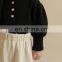 Q1379/Hot selling girls autumn fashion thick warm sweater puff sleeves comfortable cute baby girls sweater