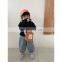 6819/2020 new arrival kids brand denim jeans lantern pants girls fashion loose straight baby girls pants