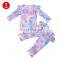 Infant Baby Girl Boy Clothes 0-18M Lovely Tie-dye Printed 5 Colors Long Sleeve Romper Tops+Ruffles Tutu Long Pants 2Pcs Set