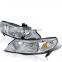 New Headlight Headlamps Car Light Lamp For Honda CIVIC SEDAN 4Dr 2006 - 2011