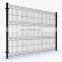 Triangular curved galvanized wire fence