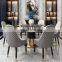Luxury marble dining table and chairs Modern dining room sets