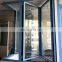Thermal break aluminium frame sliding folding window for villa
