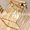 HUAYI New Design E27 Gold Living Room Bedroom Iron Crystal Modern Ceiling Lamp
