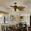 Modern Designer Decorative Vintage Bedroom Luxury Ceiling Light Remote Control Led Ceiling Fans Chandeliers & Pendant Lights