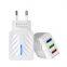 OEM 3USB High Quality Travel Adaptor Charger Phone Multi Adapter Wall Charger For Samsung for iPhone for HUAWEI