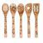 Halloween holiday Christmas kitchen bambu cook utensils engraved bamboo utensil burn