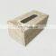 Hot Sale Handmade Rectangular White Rattan Tissue Box Cover, Natural Table Decor, Bathroom Decoration Vietnam Manufacturer