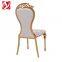 Modern Restaurant Furniture Hotel Luxury Wedding Chair Rose Gold Stainless Steel Banquet Chairs