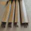 Solid wood laminated wood floor layering PVC trimming strip Flat buckle door T-shaped closing over door joint trimming strip