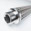 Metal pleated sintered felt polymer candle filter element used in polyester melt filtration system
