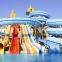 Large Water Park Equipment Children's Water Combination Slide Swimming Pool Fiberglass Rainbow Slide Water House Water Village