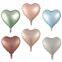 18inch Aluminum Balloons Gradient Color Heart Shaped Balloons Party Foil Balloons for Party Decoration Wedding Ceremony