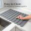 Customized Water absorbing Folding Diatomite Roll Up Stone Drying Mat for Kitchen, Bathroom