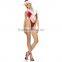 2015 HOT top quality Velvet sexy RED sexy christmas lingerie bra sets