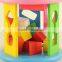 Intelligence shape wheel wooden block toy