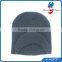 embroidery knit beanie with visor