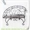 KZ8-06068 Antique Wrought Iron Patio Garden Rocking Bench