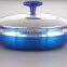 metallic coating aluminum low casserole with marble coating interior MSF-6649
