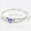 Love Gifts Austrian Crystal rhinestones Heart Angel Wings Bracelet bangle jewelry