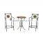 Garden use outdoor ceramic mosaic table and chair set