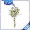 Gold Plated Jewelry Sunflower Shaped Belly Button Rings with Pure Zircon