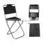 Best Promotion Black Aluminum Folding Portable Stool Chair Fishing Chairs Bag Outdoor Travel Fishing Equipment