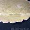 6" round gold silver corrugated glossy cake boards