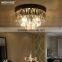 Small Glass Ceiling Light Round Black Ceiling Light Fixture MD83044