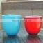 Hand made Two layer red colour glass vase