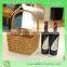 beautiful and fashionable wine Wicker Wine Picnic Basket with handle