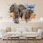 Custom Cartoon Room Decor 3D Vinyl Wall Stickers/living Room Decorative Wall Sticker