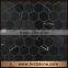 Hexagon black nero marquina marble mosaic