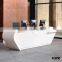 2016 Modern white reception desk marble reception desk
