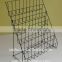 four sides metal wire rotary counter card rack with good quality